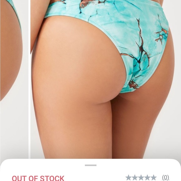 Turquoise Bikini Set with Orange Accents - Picture 8 of 9